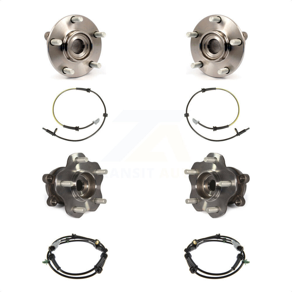 Wheel Hub Bearing ABS Sensor Front Rear Kit For Nissan Rogue Select with Harness