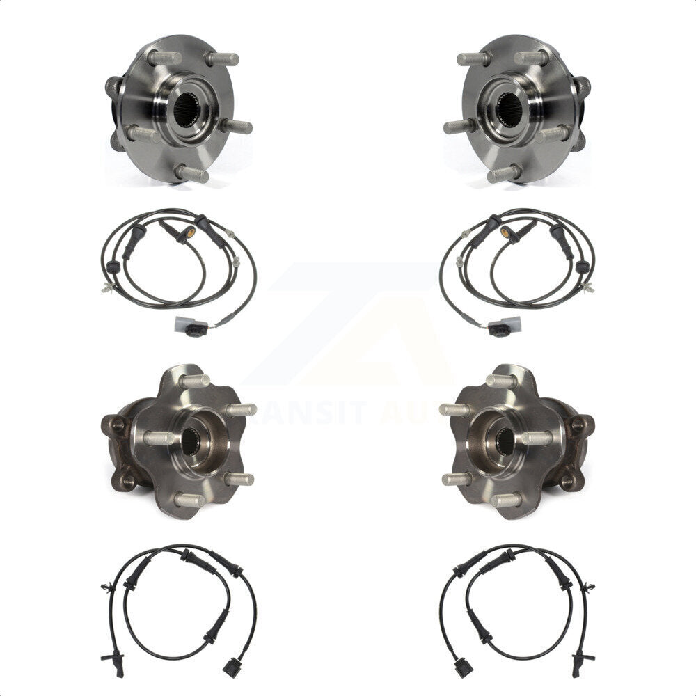 Wheel Hub Bearing And ABS Sensor Front Rear Kit For Nissan Juke with Harness