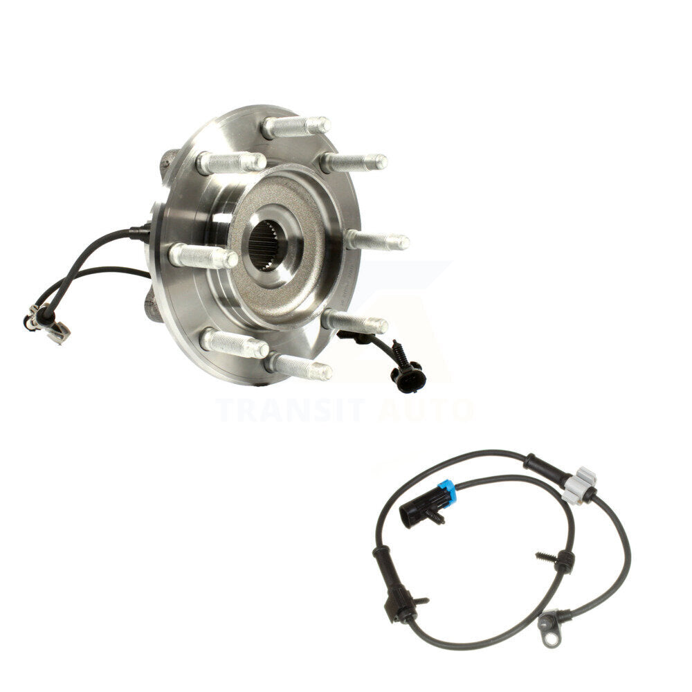 Wheel Hub Bearing And Extra ABS Sensor Front Kit For Chevrolet Silverado 1500 HD