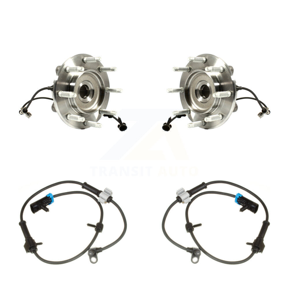 Wheel Hub Bearing And Extra ABS Sensor Front Kit For Chevrolet Silverado 1500 HD