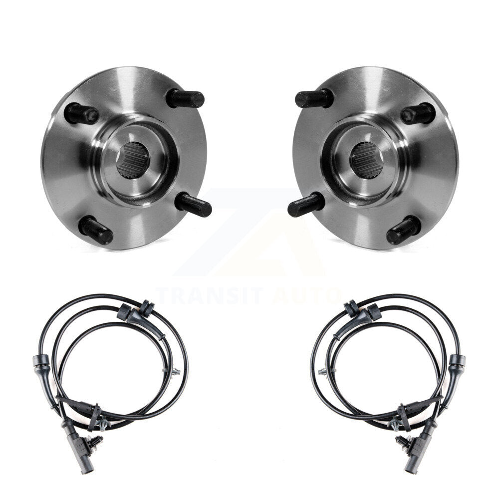 Wheel Hub Bearing & Sensor Front Kit For 09-14 Nissan Cube 1.8L with 4-Wheel ABS