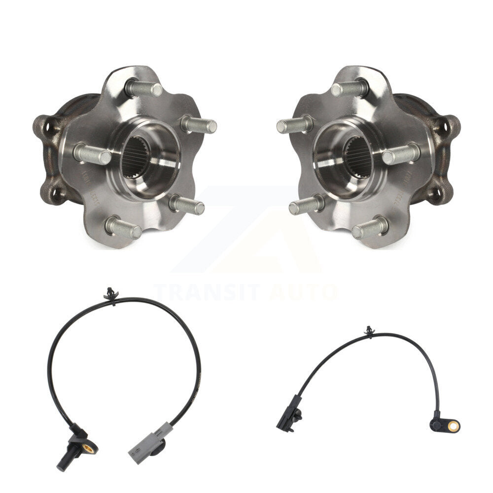 Wheel Hub Bearing And ABS Sensor Rear Kit For INFINITI Q50 Q60