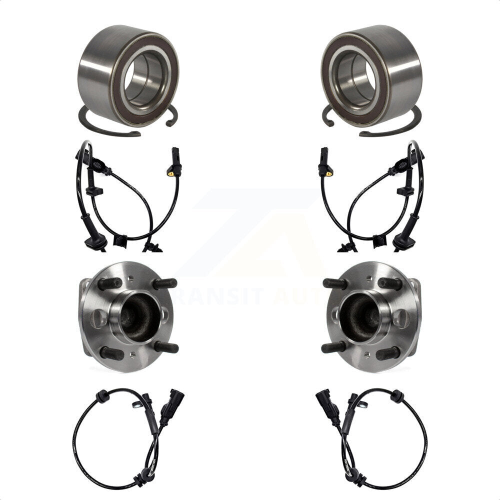 Wheel Bearing And ABS Sensor Front Rear Kit For Ford Fiesta with Harness