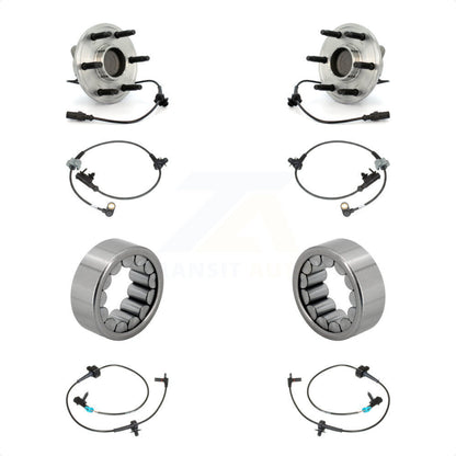 Wheel Bearing & Extra Sensor Front Rear Kit For Chevrolet Avalanche Cadillac GMC