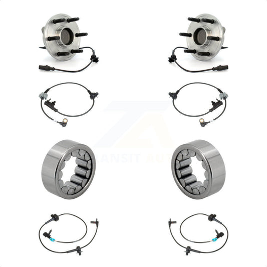 Wheel Bearing & Extra Sensor Front Rear Kit For Chevrolet Avalanche Cadillac GMC