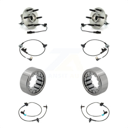 Wheel Bearing & Extra Sensor Front Rear Kit For Chevrolet Avalanche Cadillac GMC