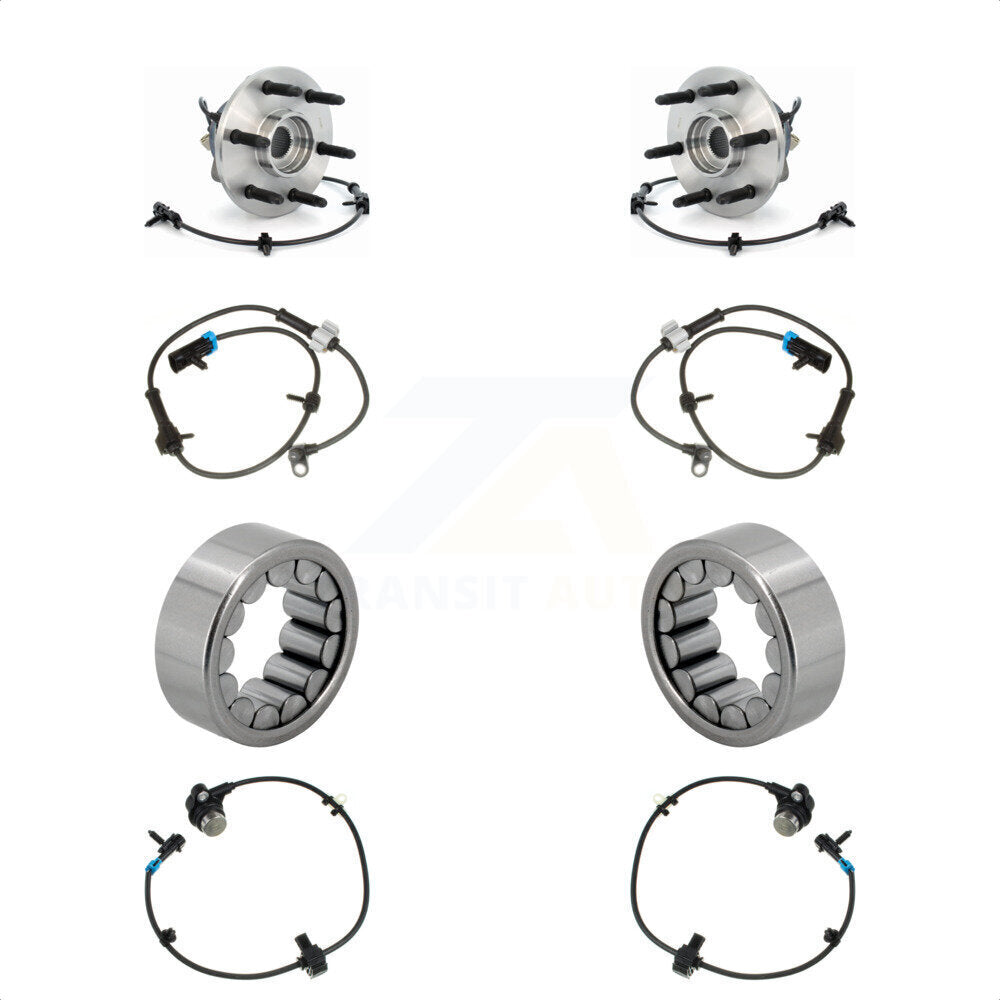 Wheel Bearing Extra Sensor Front Rear Kit For Chevrolet Express 1500 GMC Savana
