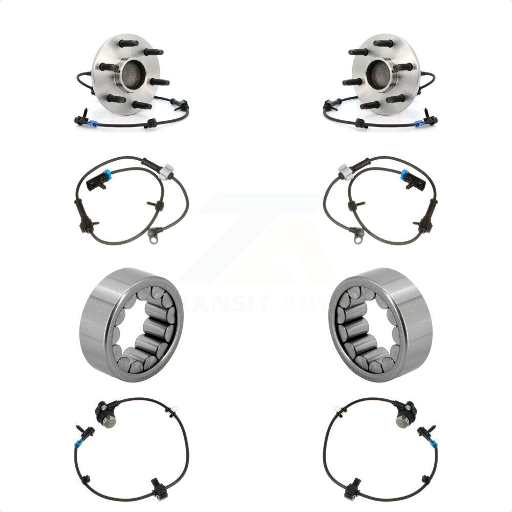 Wheel Bearing Extra Sensor Front Rear Kit For Chevrolet Express 1500 GMC Savana