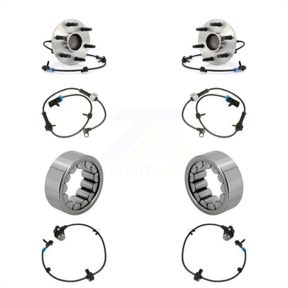 Wheel Bearing Extra Sensor Front Rear Kit For Chevrolet Express 1500 GMC Savana