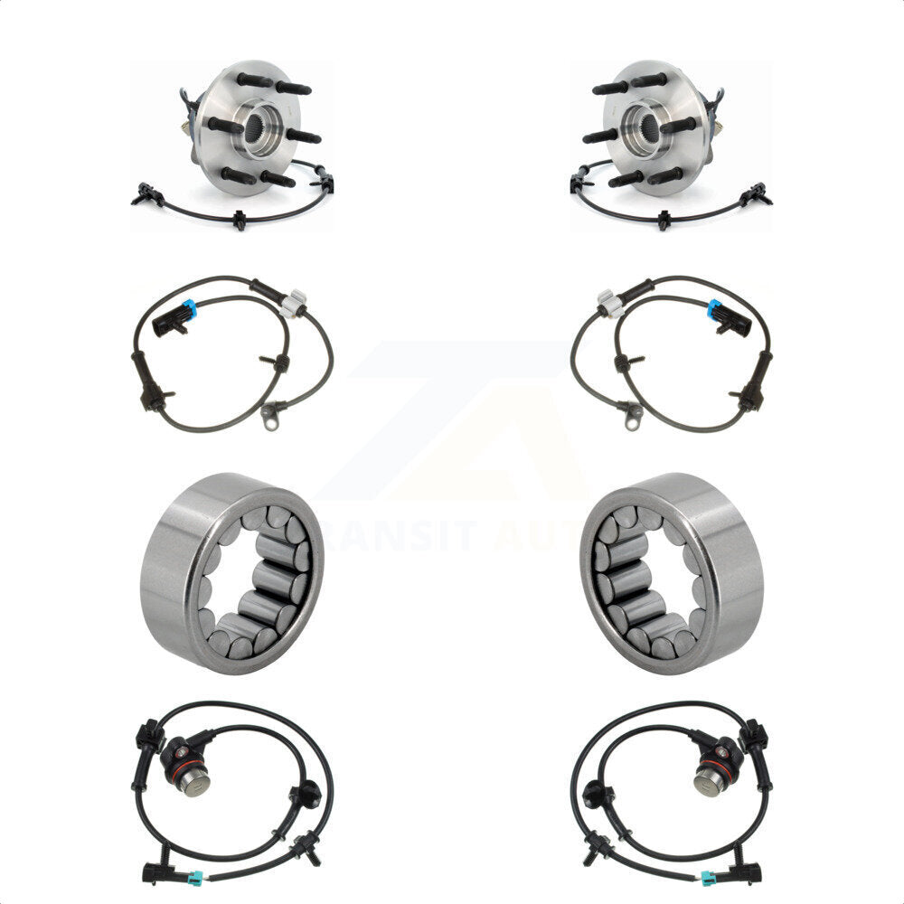 Wheel Bearing Extra Sensor Front Rear Kit For Chevrolet Avalanche 1500 Cadillac