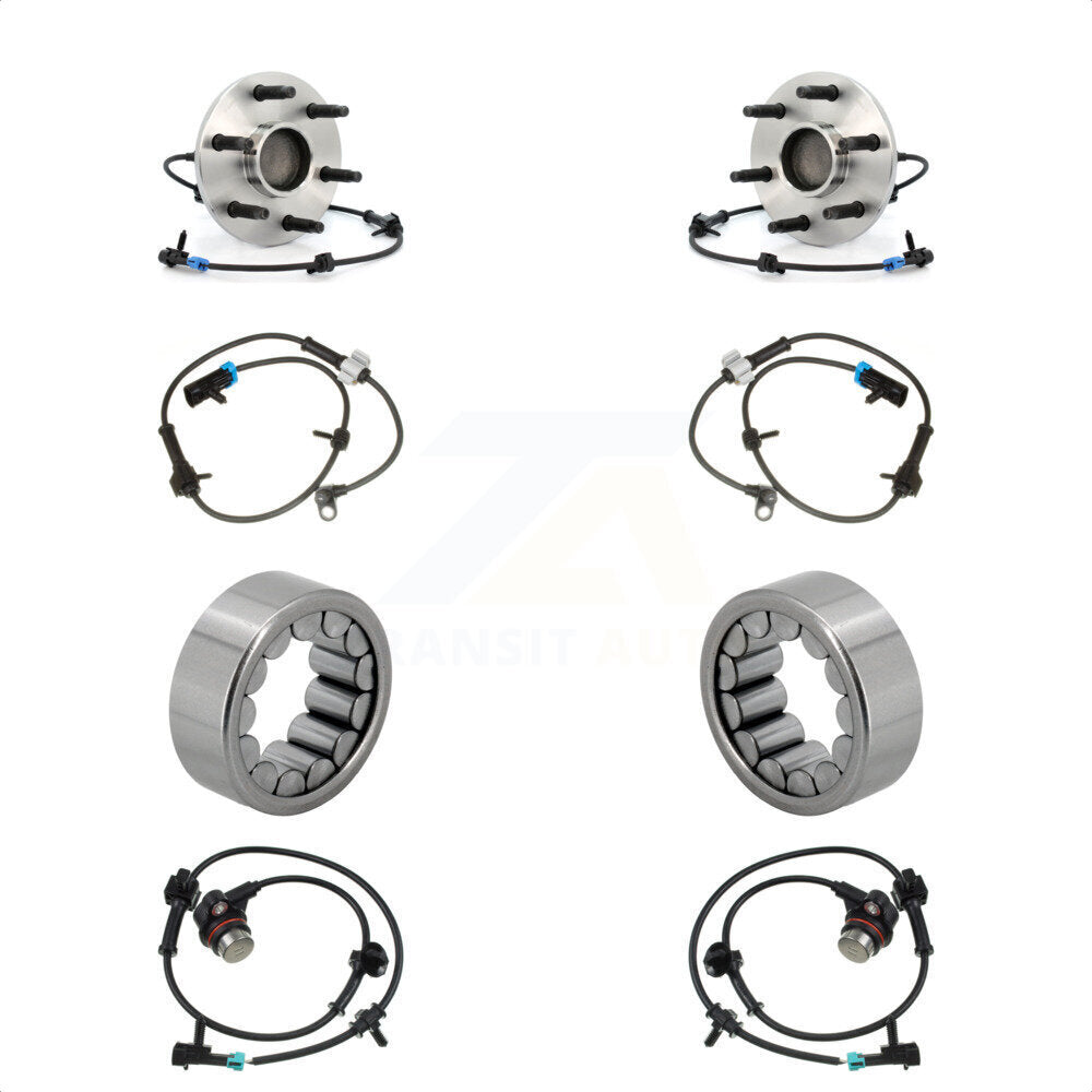 Wheel Bearing Extra ABS Sensor Front Rear Kit For Chevrolet Avalanche 1500 Tahoe