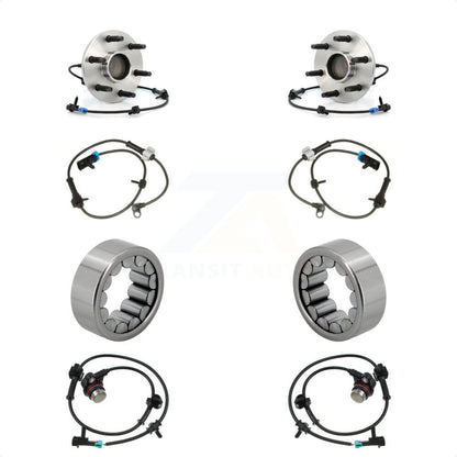 Wheel Bearing Extra ABS Sensor Front Rear Kit For Chevrolet Avalanche 1500 Tahoe
