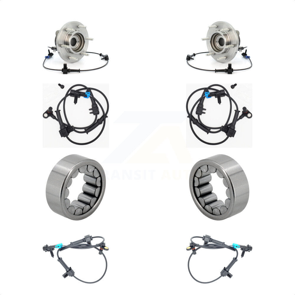 Wheel Bearing And Extra ABS Sensor Front Rear Kit For Hummer H3 with Harness