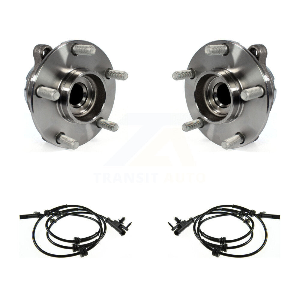 Wheel Hub Bearing & Sensor Front Kit For INFINITI EX35 RWD with 3.5L 4-Wheel ABS