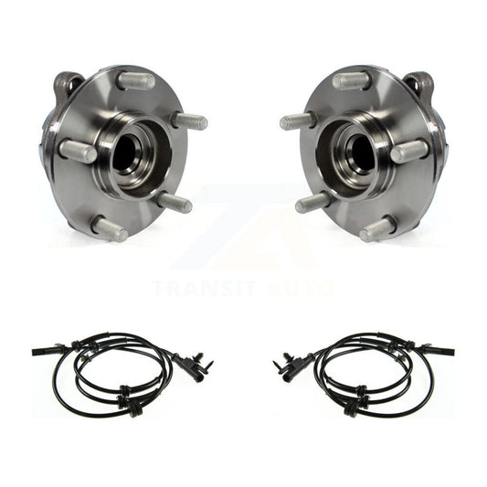 Wheel Hub Bearing & Sensor Front Kit For INFINITI EX35 RWD with 3.5L 4-Wheel ABS