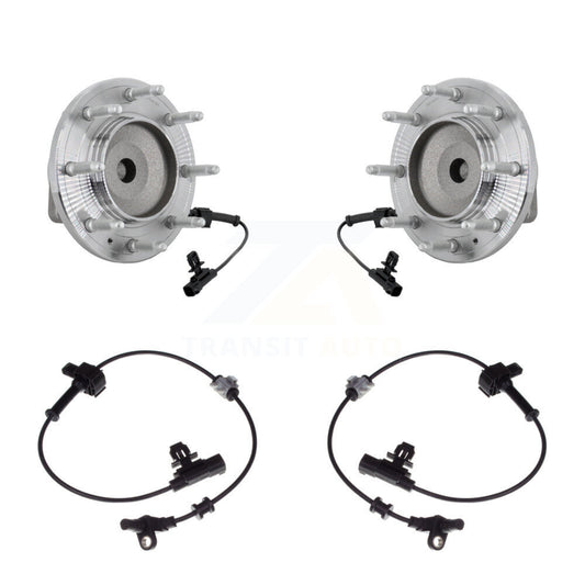 Wheel Hub Bearing & Sensor Front Kit For Chevrolet GMC Silverado 2500 HD Sierra