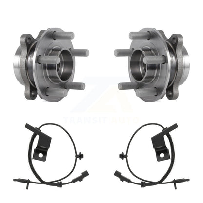 Wheel Hub Bearing Sensor Front Kit For 16 Lincoln MKX 3.7L/2.7L with 4-Wheel ABS