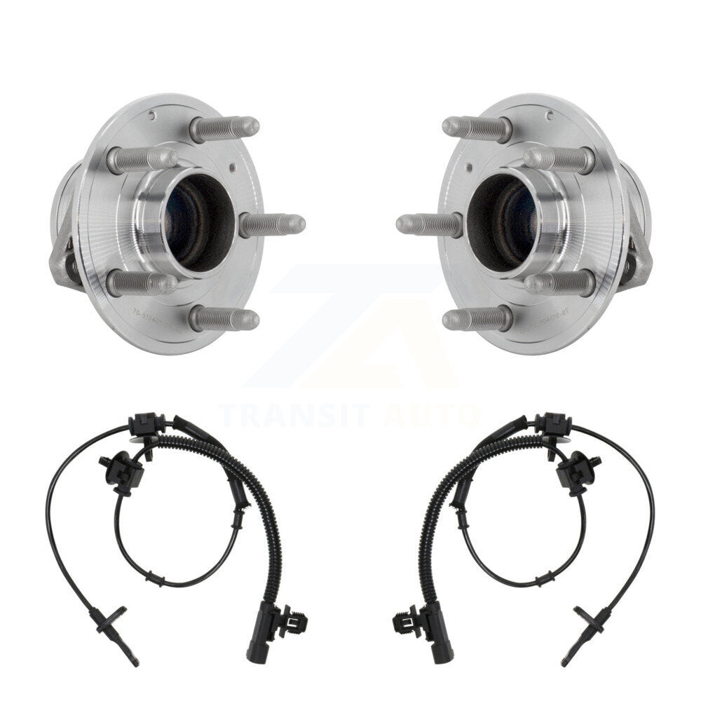 Wheel Hub Bearing And ABS Sensor Front Kit For Cadillac ATS CTS RWD