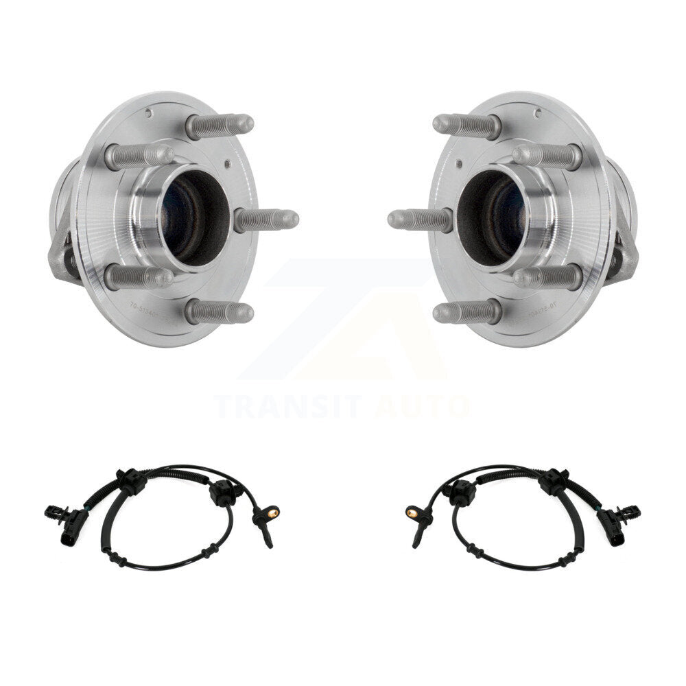 Wheel Hub Bearing And ABS Sensor Front Kit For Cadillac ATS CTS RWD