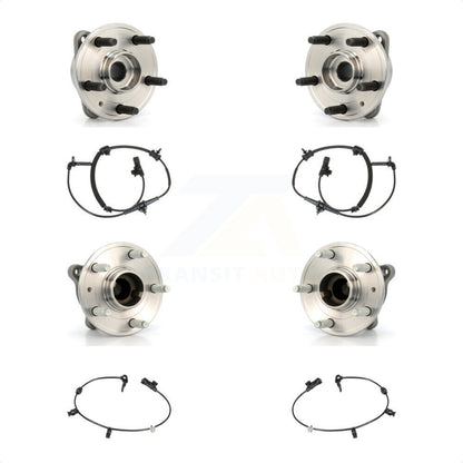 Wheel Hub Bearing & Sensor Front Rear Kit For 11-12 Chevrolet Cruze with Harness