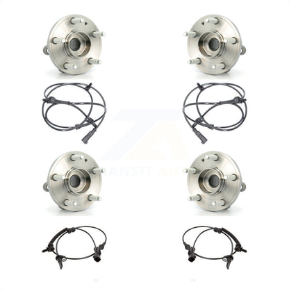 Wheel Hub Bearing And ABS Sensor Front Rear Kit For Ford Explorer