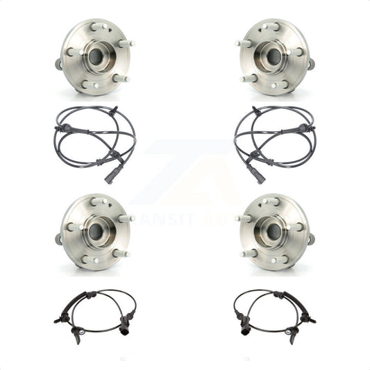 Wheel Hub Bearing And ABS Sensor Front Rear Kit For Ford Explorer