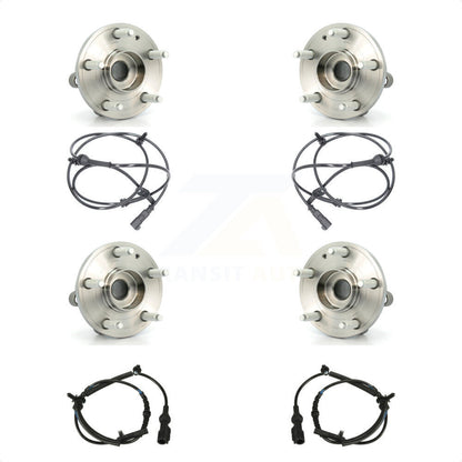 Wheel Hub Bearing And ABS Sensor Front Rear Kit For Ford Explorer