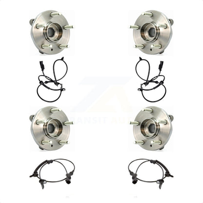 Wheel Hub Bearing Sensor Front Rear Kit For 2010-2012 Ford Flex Lincoln MKS MKT