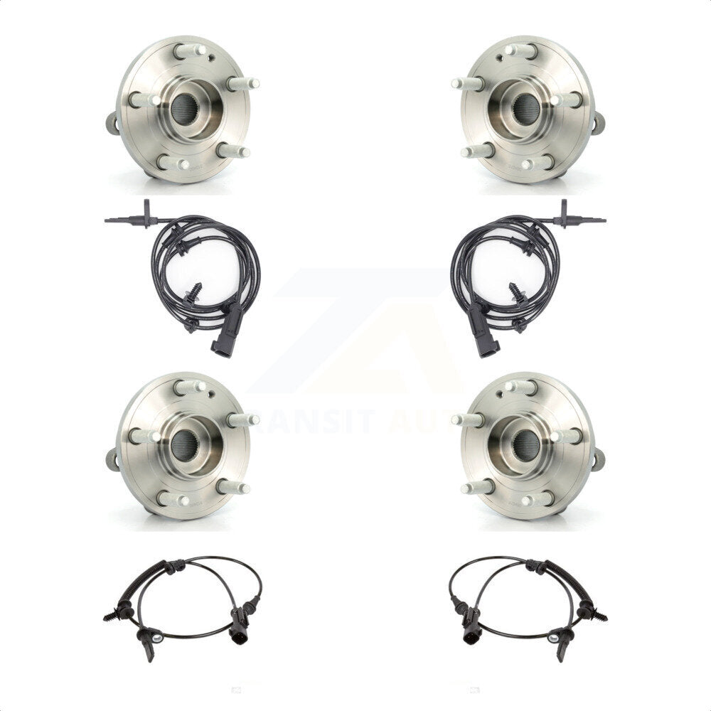 Wheel Hub Bearing And ABS Sensor Front Rear Kit For Ford Explorer