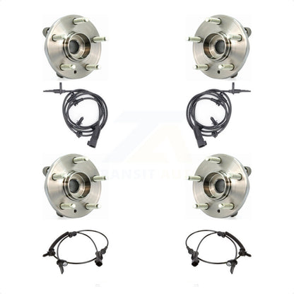 Wheel Hub Bearing And ABS Sensor Front Rear Kit For Ford Flex Lincoln MKT MKS