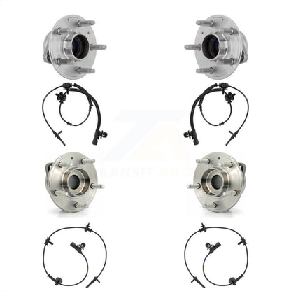 Wheel Hub Bearing And ABS Sensor Front Rear Kit For 2013-2019 Cadillac ATS RWD