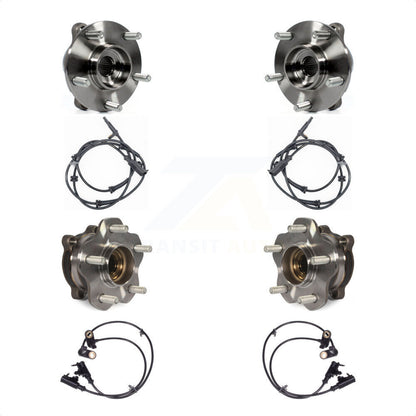 Wheel Hub Bearing Sensor Front Rear Kit For 2006-2007 INFINITI M35 with Harness