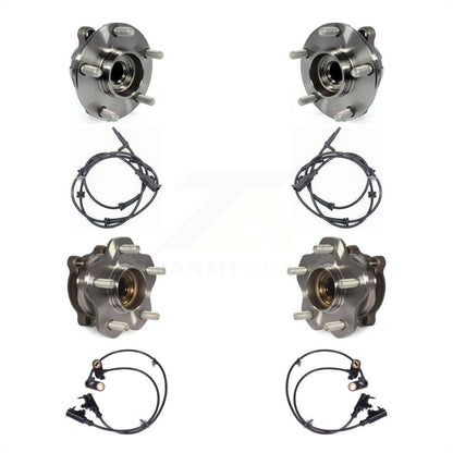 Wheel Hub Bearing Sensor Front Rear Kit For 2006-2007 INFINITI M35 with Harness