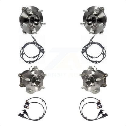 Wheel Hub Bearing & ABS Sensor Front Rear Kit For INFINITI M35 M45 with Harness