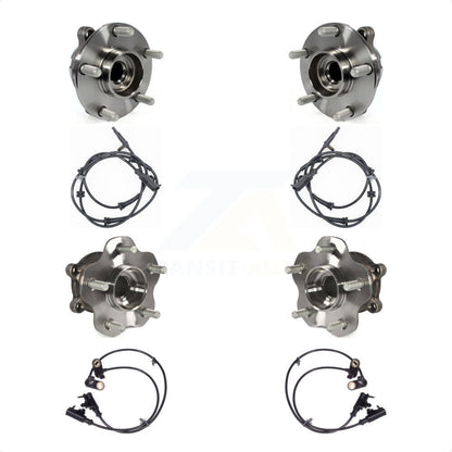 Wheel Hub Bearing & ABS Sensor Front Rear Kit For INFINITI M35 M45 with Harness