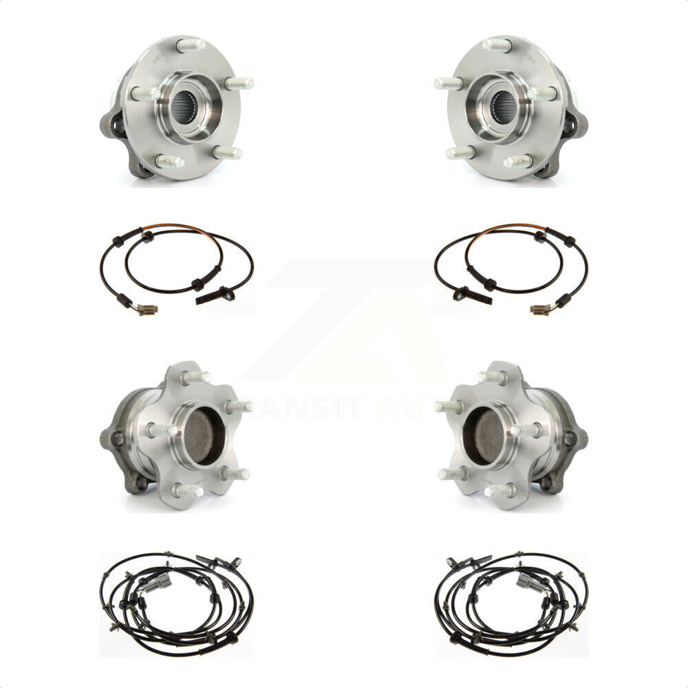 Wheel Hub Bearing Sensor Front Rear Kit For Nissan Altima 2.5L with 4-Wheel ABS