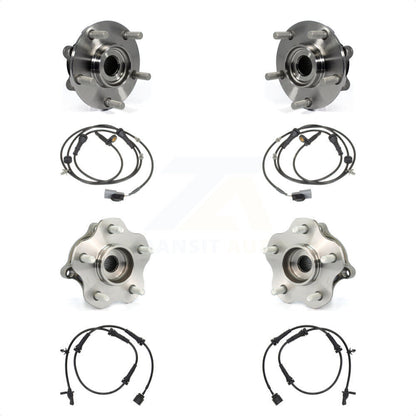 Wheel Hub Bearing & Sensor Front Rear Kit For 2011-2013 Nissan Juke with Harness