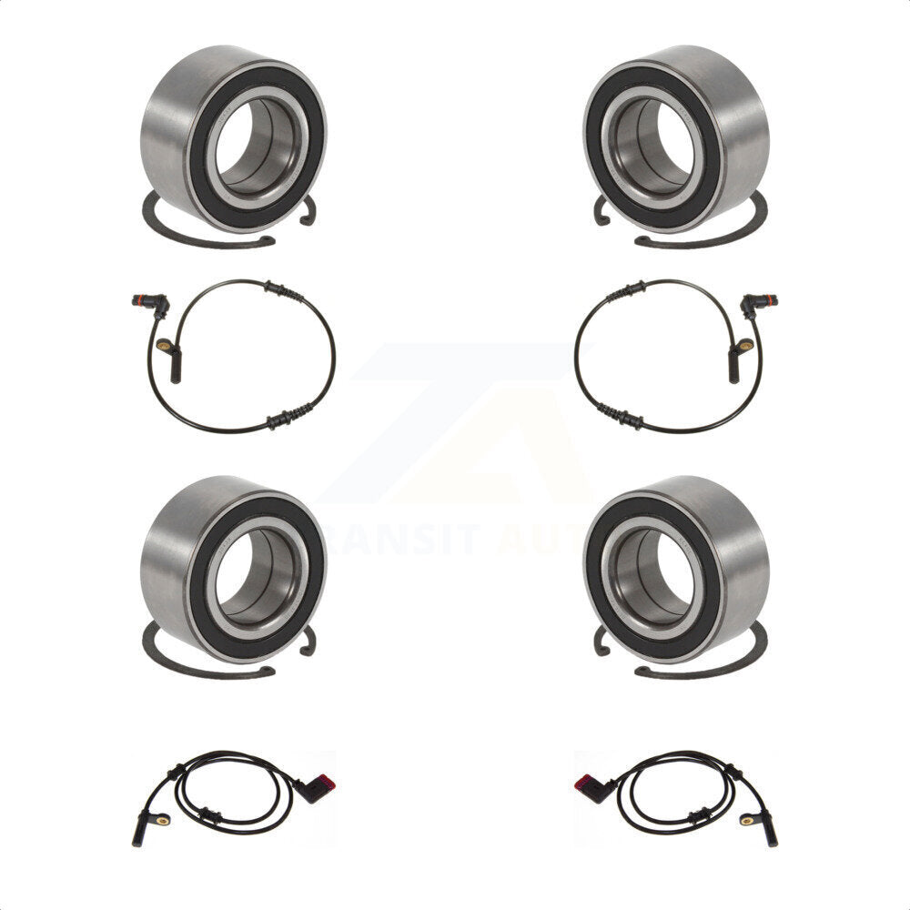 Wheel Bearing ABS Sensor Front Rear Kit For 2007 Mercedes-Benz C280 with Harness
