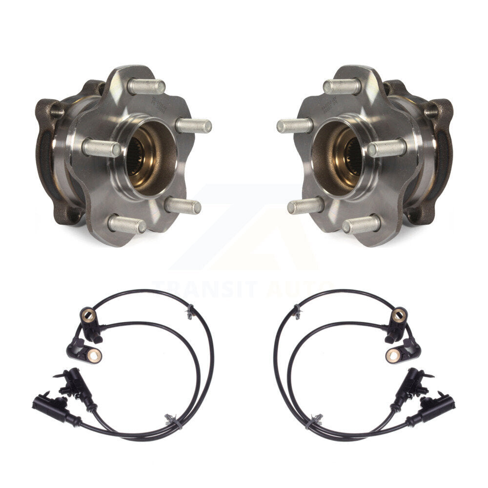 Wheel Hub Bearing & Sensor Rear Kit For 06-07 INFINITI M35 3.5L with 4-Wheel ABS