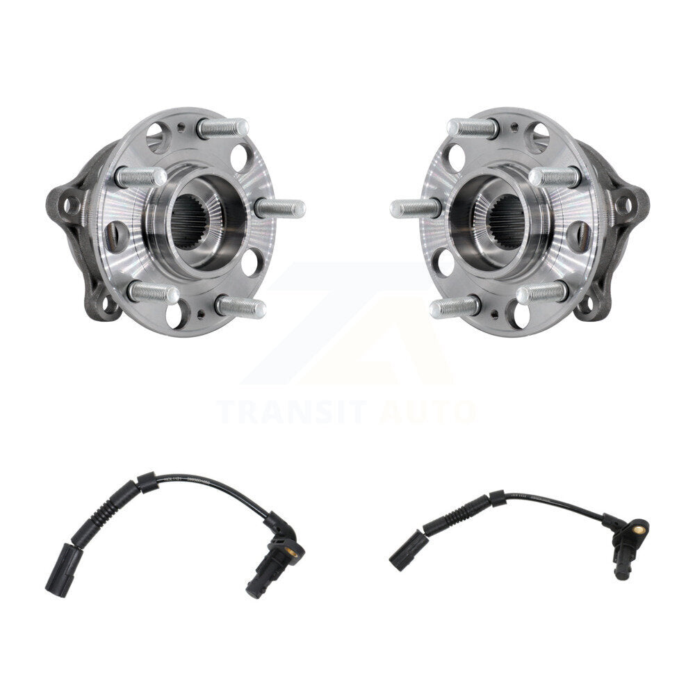 Wheel Hub Bearing Sensor Rear Kit For Hyundai Genesis 3.8L/5.0L with 4-Wheel ABS