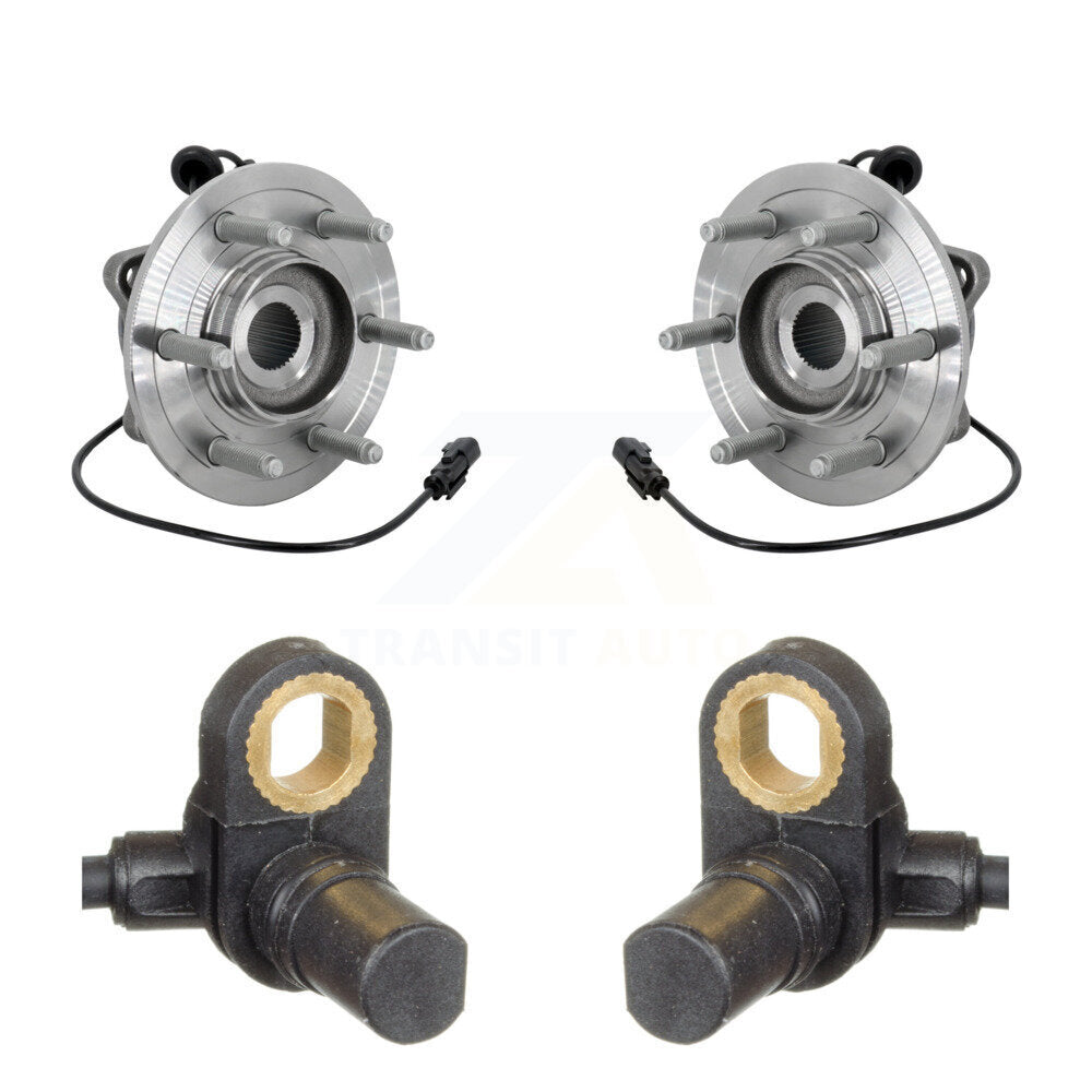 Wheel Hub Bearing And ABS Sensor Rear Kit For Ford Expedition Lincoln Navigator