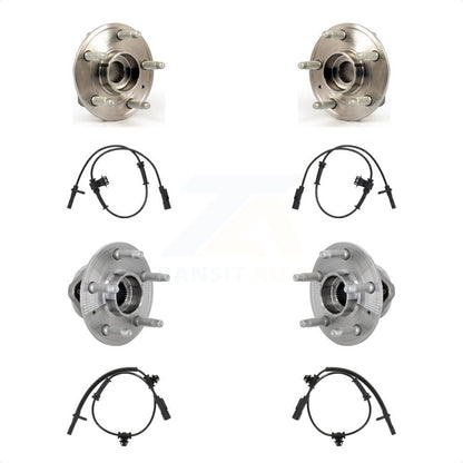 Wheel Hub Bearing & ABS Sensor Front Rear Kit For Chevrolet Camaro with Harness