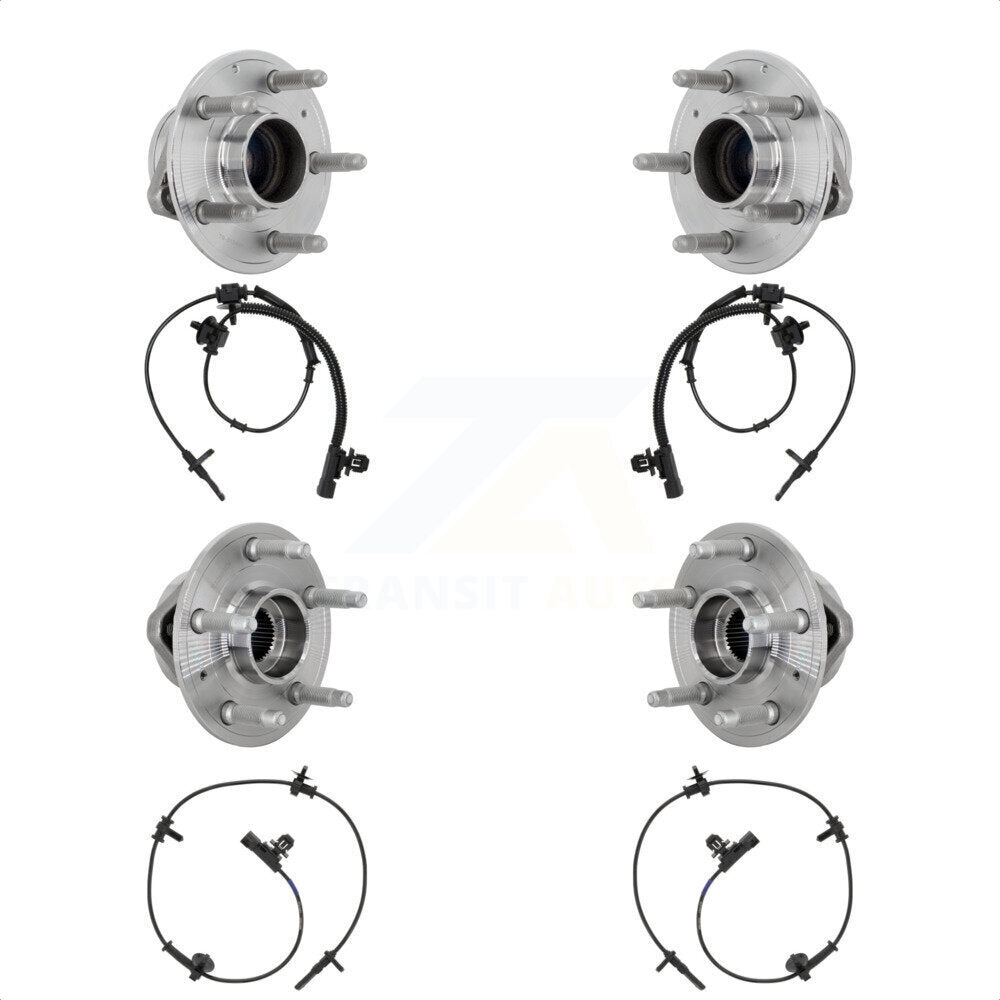 Wheel Hub Bearing And ABS Sensor Front Rear Kit For Cadillac CTS