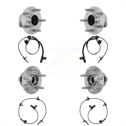 Wheel Hub Bearing And ABS Sensor Front Rear Kit For Cadillac CTS
