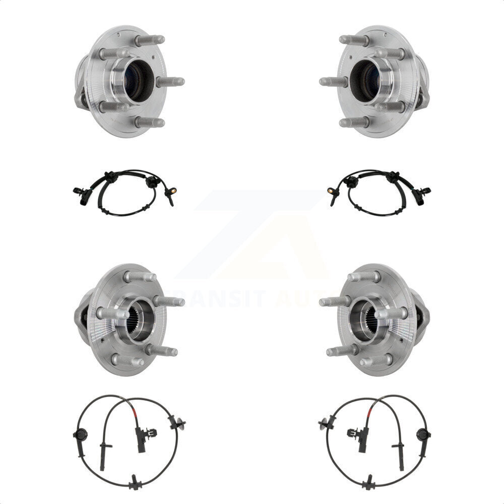 Wheel Hub Bearing And ABS Sensor Front Rear Kit For Cadillac CTS