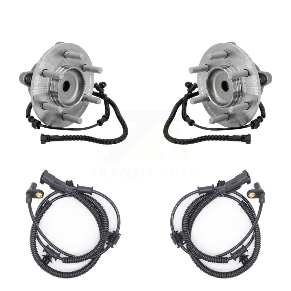 Wheel Hub Bearing And ABS Sensor Front Kit For Ford F-150
