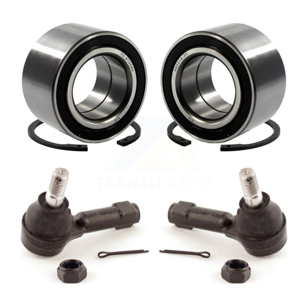 Wheel Bearing And Tie Rod End Front Kit For 2005-2006 Nissan X-Trail
