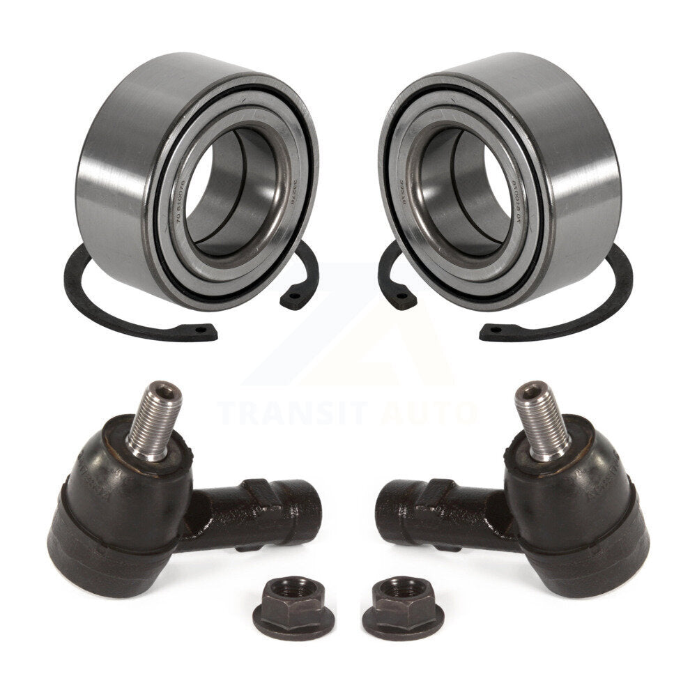 Wheel Bearing And Tie Rod End Front Kit For 2003-2008 Hyundai Tiburon 2.7L