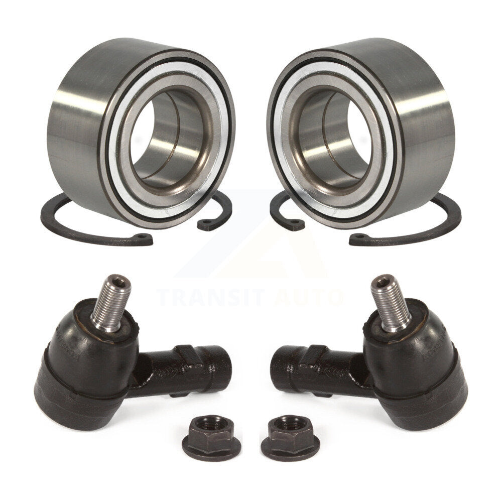 Wheel Bearing And Tie Rod End Front Kit For Hyundai Elantra Kia Spectra Tiburon