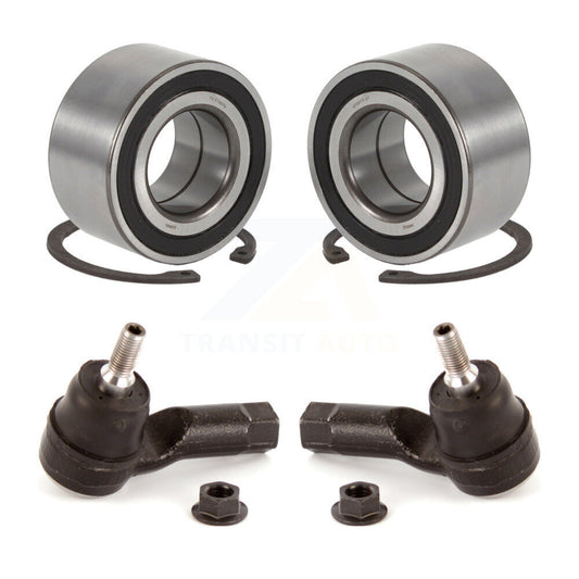 Wheel Bearing And Tie Rod End Front Kit For 2003-2006 Mitsubishi Outlander